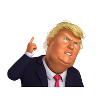 Forehead Microphone Caricature Trump States Donald United PNG Image