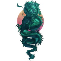 Pattern Jade Green Illustration Dragon Free HQ Image
