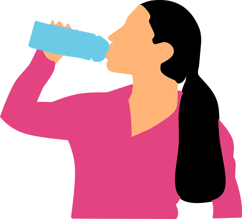 Girl Vector Drinking Free Download Image PNG Image