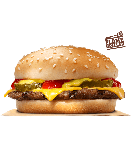 King Whopper Hamburger Nugget Big Cheeseburger Burger PNG Image