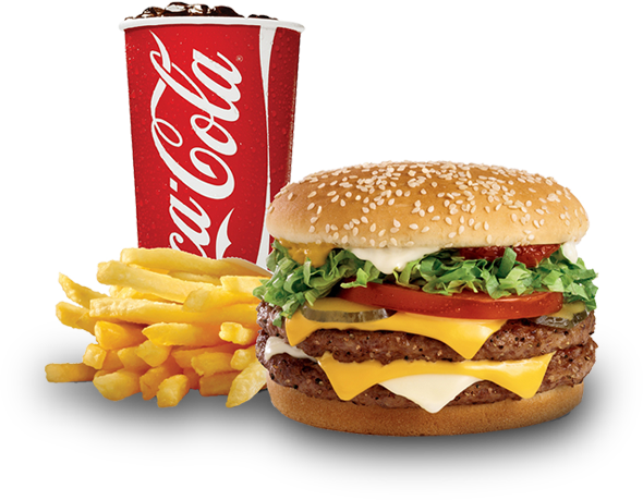 King Sandwich Hamburger Fries Veggie French Burger PNG Image