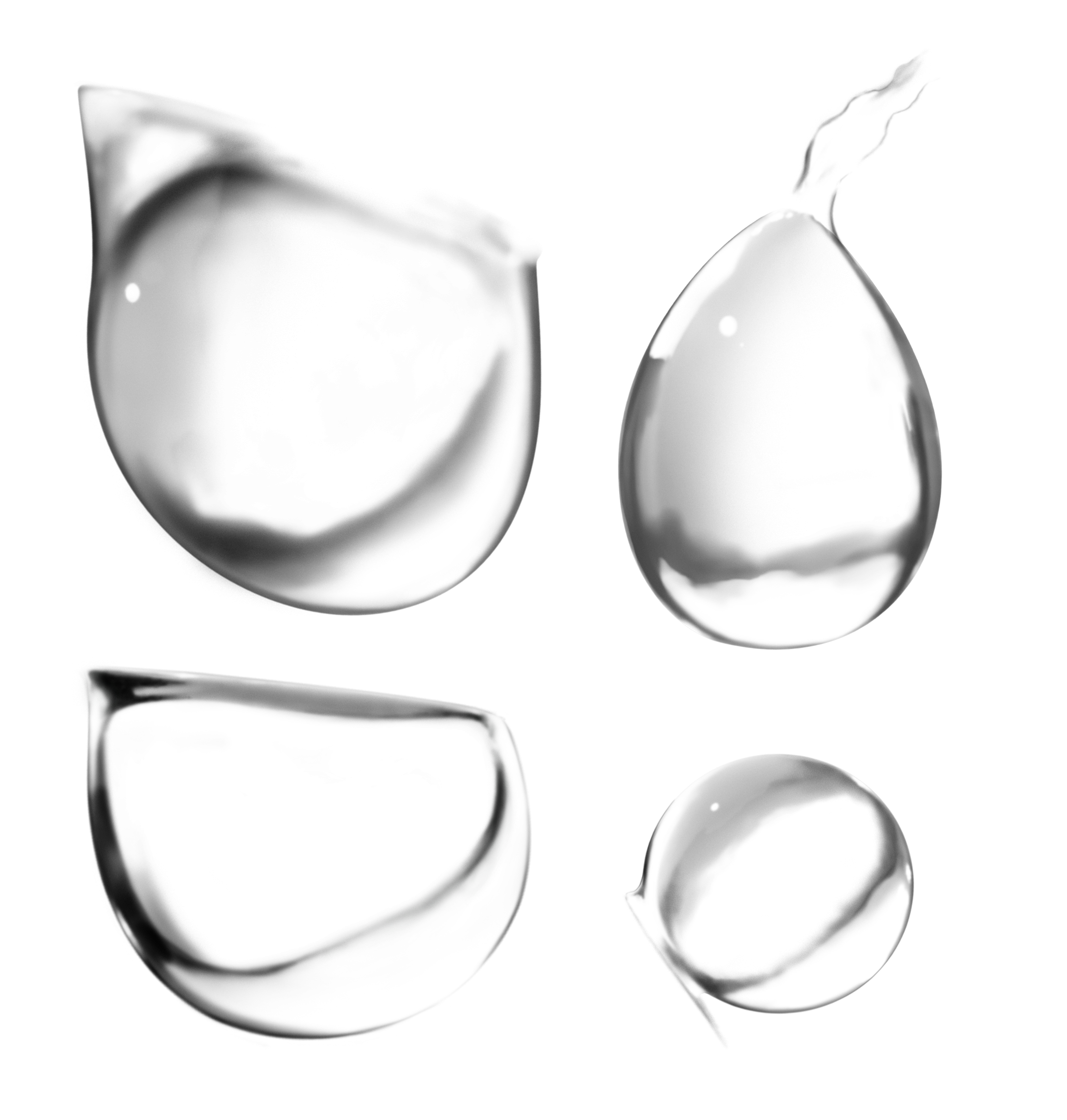 Water drops Transparent PNG Image