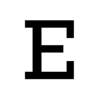 Letter E Transparent PNG Image