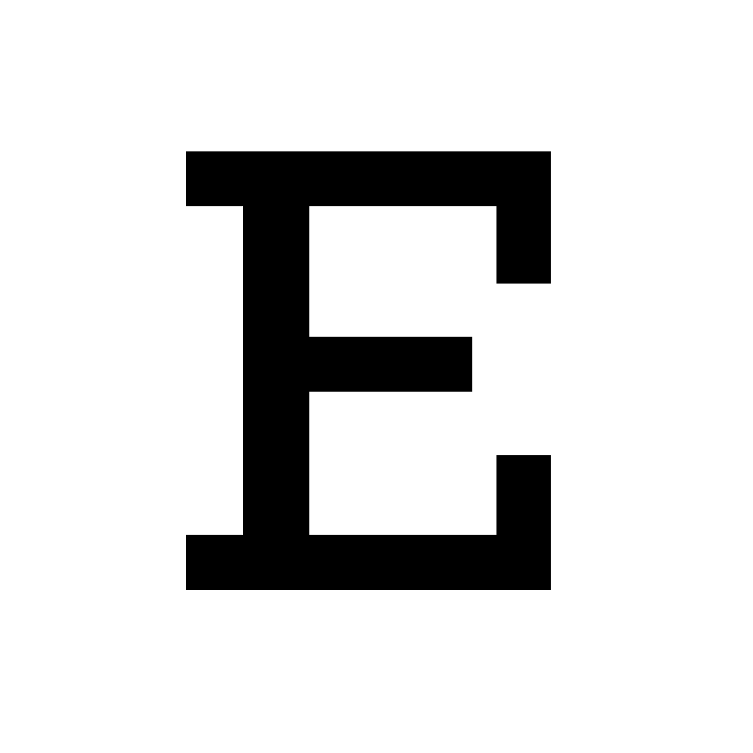 Letter E Transparent PNG Image
