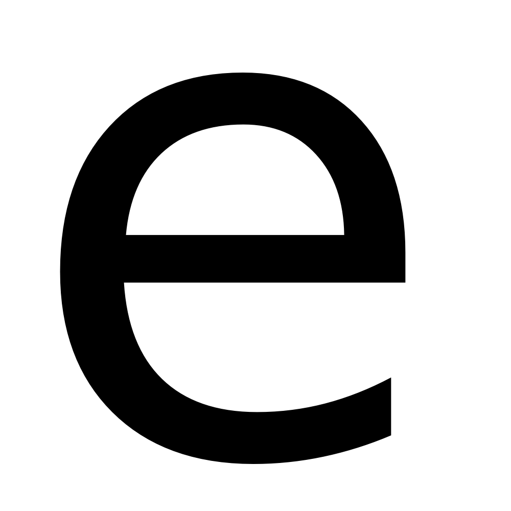Letter E Transparent PNG Image