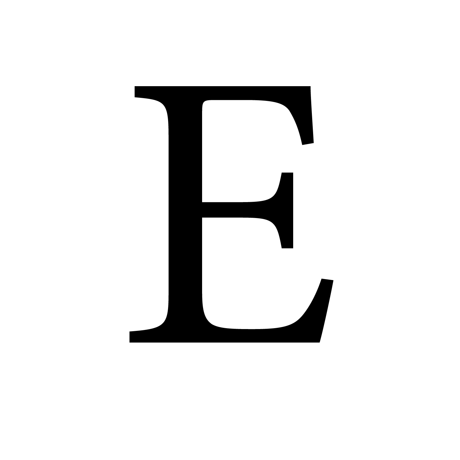 Letter E Transparent PNG Image