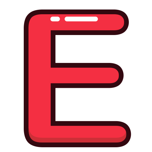 Letter E Transparent PNG Image
