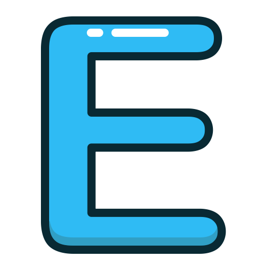 Letter E Transparent PNG Image