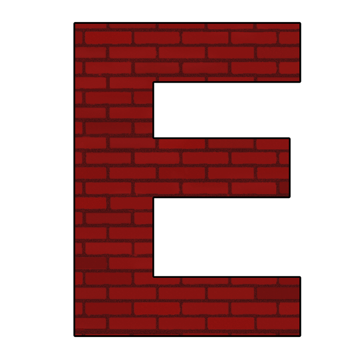 Letter E Transparent PNG Image