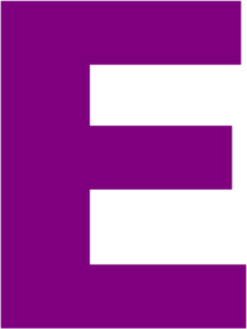 Letter E Transparent PNG Image