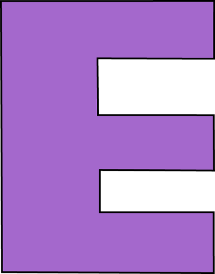 Letter E Transparent PNG Image