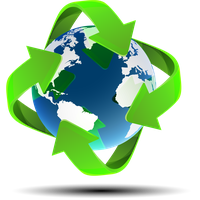 Map Globe Vector World Recycle Earth PNG Image