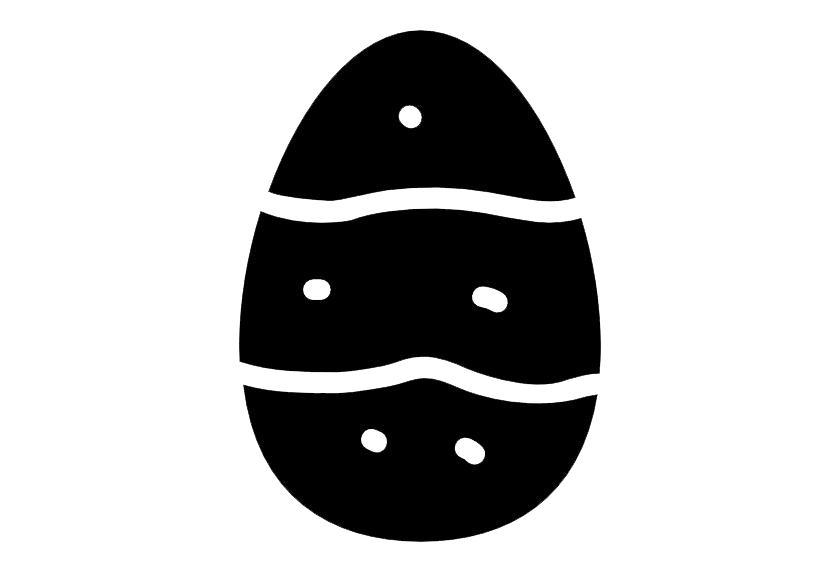 Easter Black Egg Picture Free Clipart HQ PNG Image