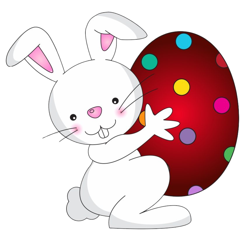 Cute Easter Bunny HD Image Free PNG Image