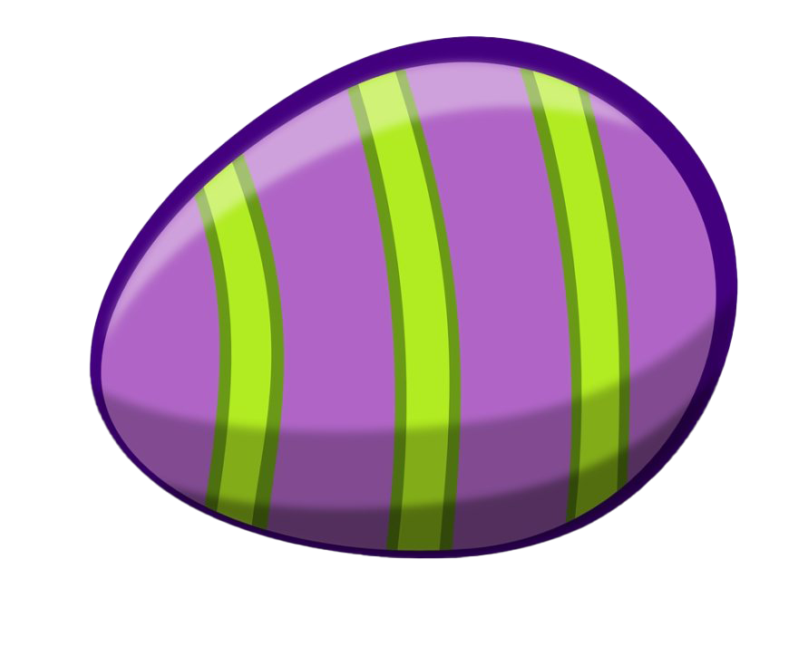 Decorative Purple Easter Egg HD Image Free PNG Image