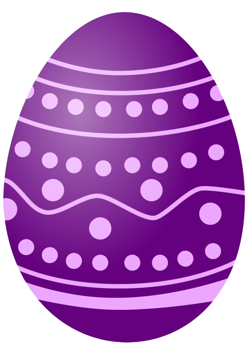 Decorative Purple Easter Egg Download HQ PNG Image