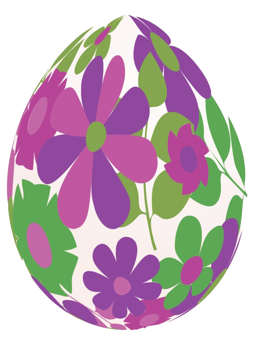 Decorative Purple Pic Easter Egg PNG Image