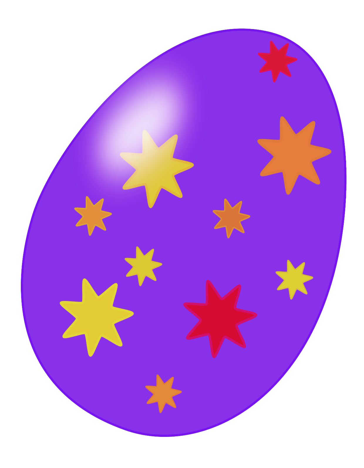 Decorative Purple Easter Egg Picture PNG Image