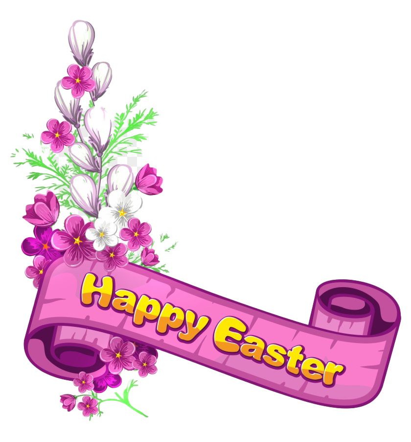 happy easter religious banner