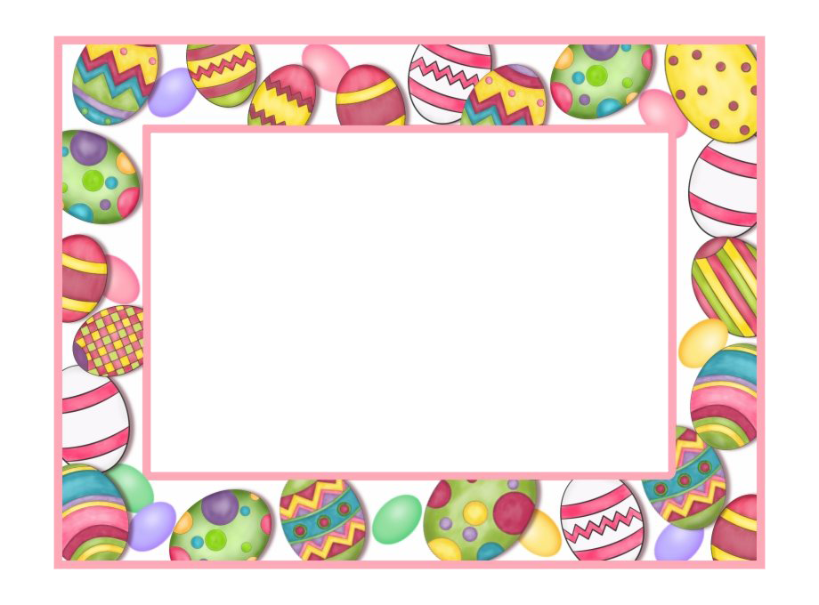 Border Eggs Easter Free Clipart HD PNG Image