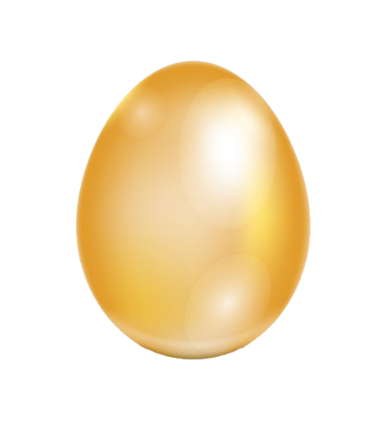 Golden Easter Egg png images