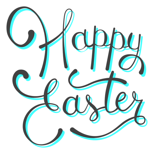 Logo Picture Easter Word Happy PNG Image