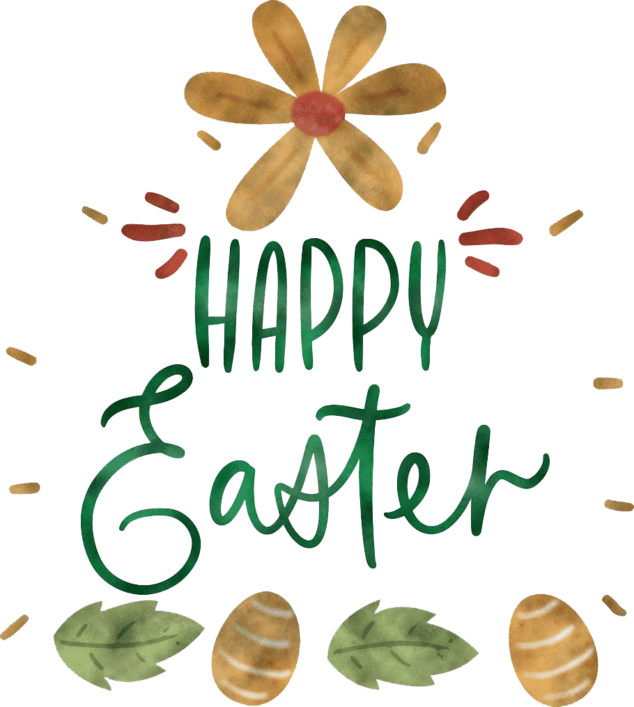 Text Easter Happy Free PNG HQ PNG Image