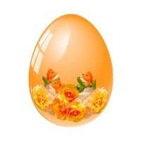 Orange Egg Easter HD Image Free PNG