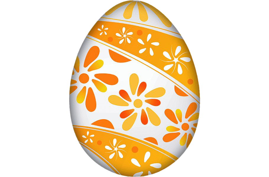 Orange Egg Easter Picture Free PNG HQ PNG Image