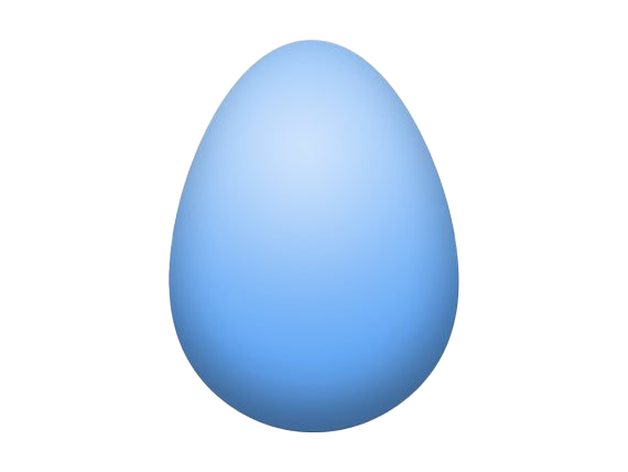 Blue Plain Easter Egg Download HQ PNG Image
