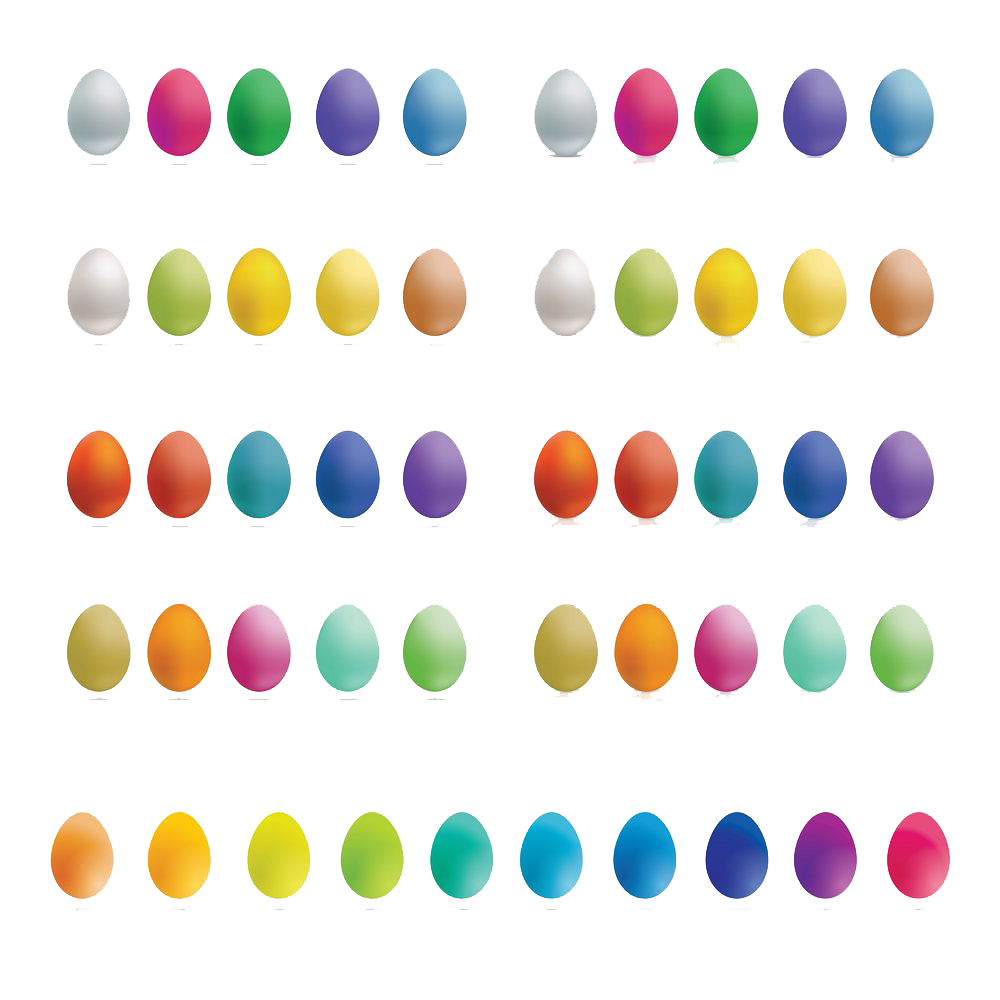 Plain Easter Egg Colorful Photos PNG Image