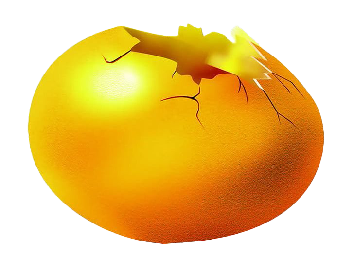 Plain Cracked Pic Easter Egg Transparent PNG Image