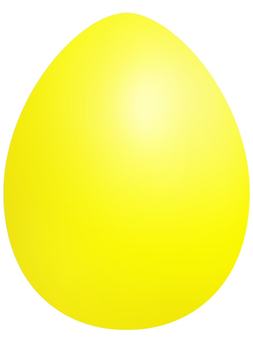 Plain Easter Egg Yellow Download HQ PNG Image