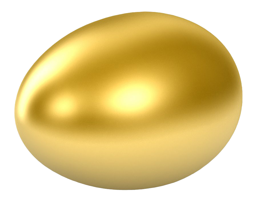 Plain Easter Egg Yellow Free HQ Image PNG Image