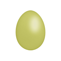 Plain Pic Easter Egg Yellow PNG