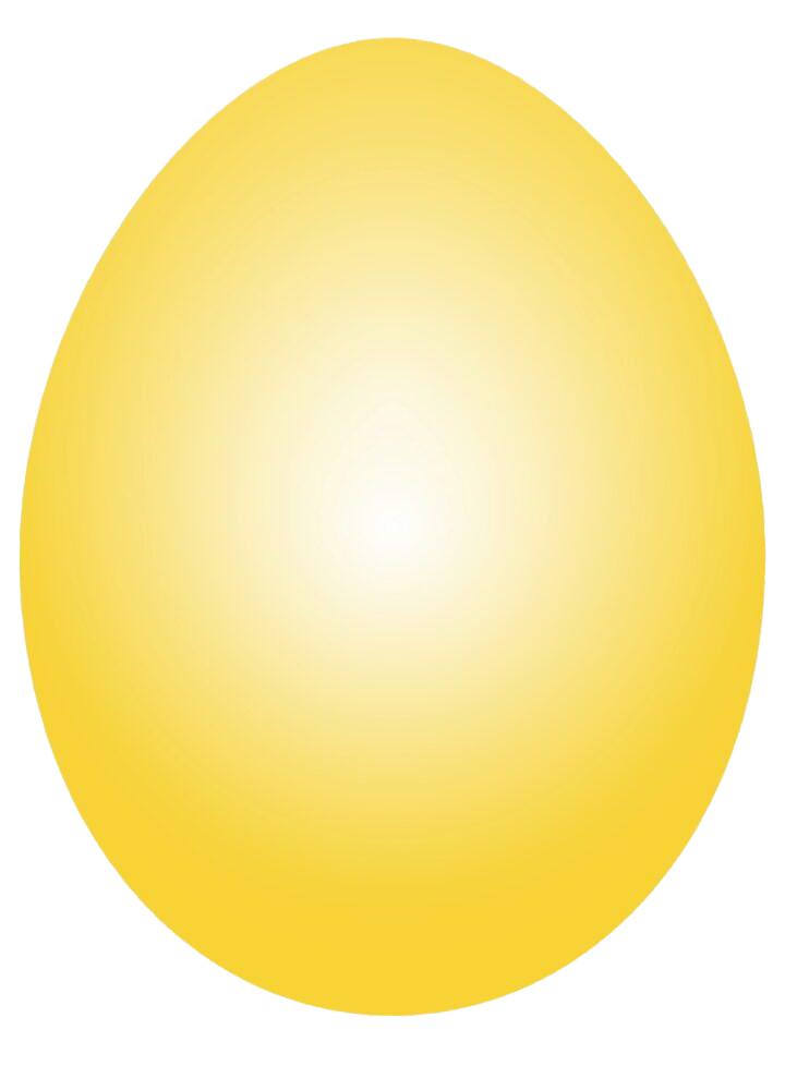 Plain Easter Egg Yellow HQ Image Free PNG Image