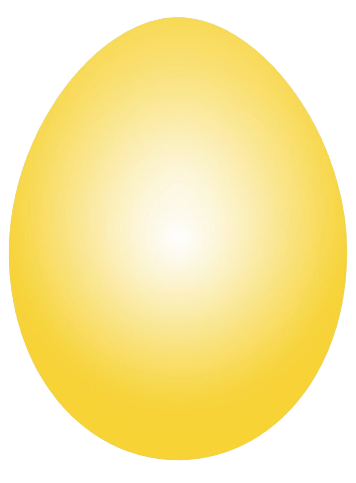 Plain Easter Egg Yellow HQ Image Free Transparent PNG Image