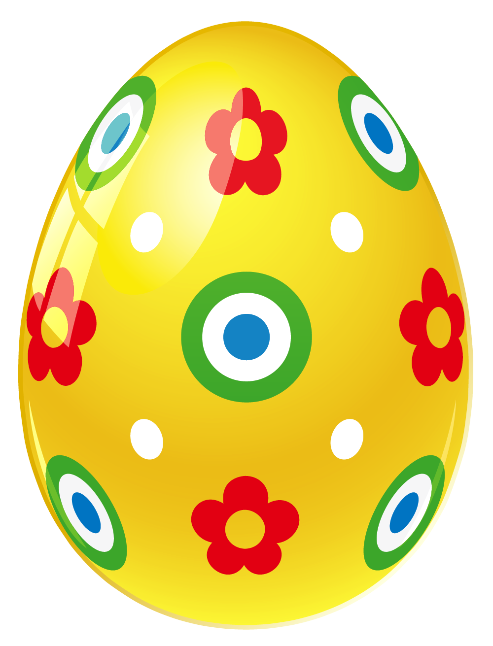 single easter egg, clipart