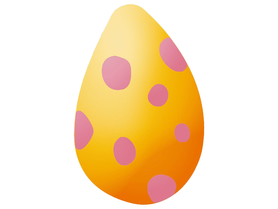 Egg Easter Yellow Free Clipart HD PNG Image