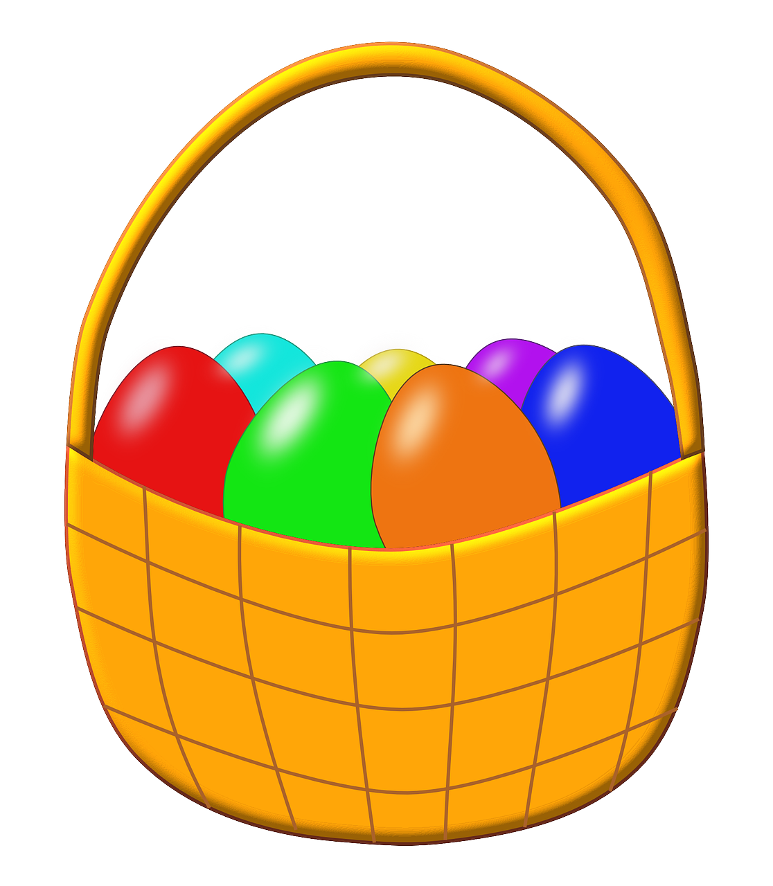 easter egg basket png