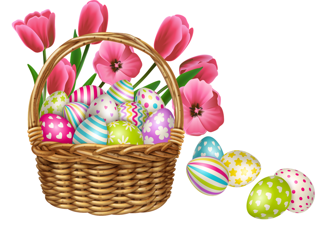 Basket Egg Vector Easter PNG Download Free PNG Image