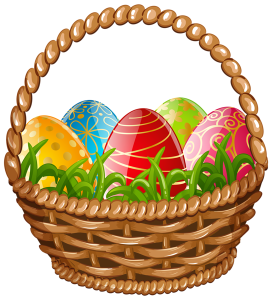 Basket Egg Vector Easter PNG Image High Quality PNG Image