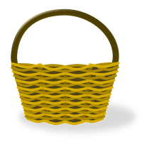 Empty Easter Basket Picture PNG