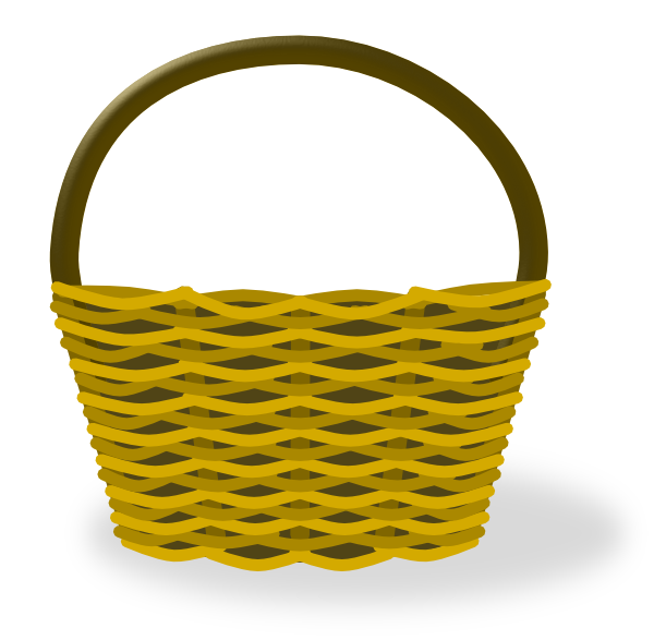 Empty Easter Basket Picture PNG Image
