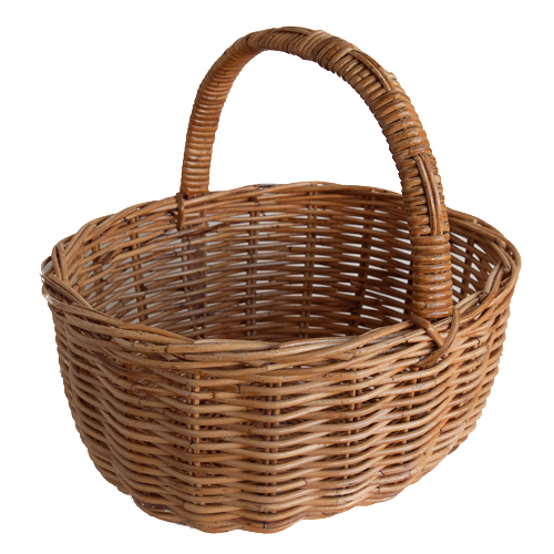 Empty Easter Basket Transparent PNG Image