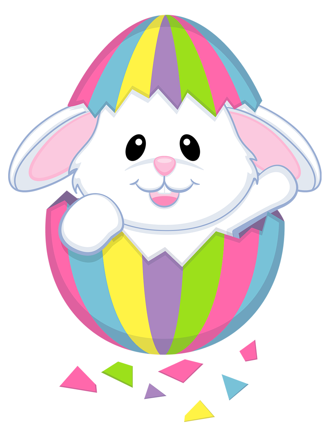 Easter Bunny Transparent Background PNG Image