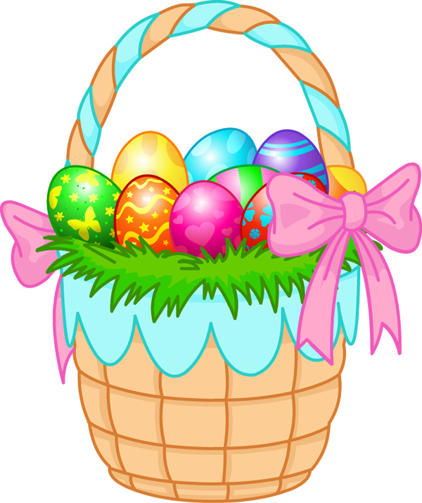 Easter Basket Bunny Transparent PNG Image