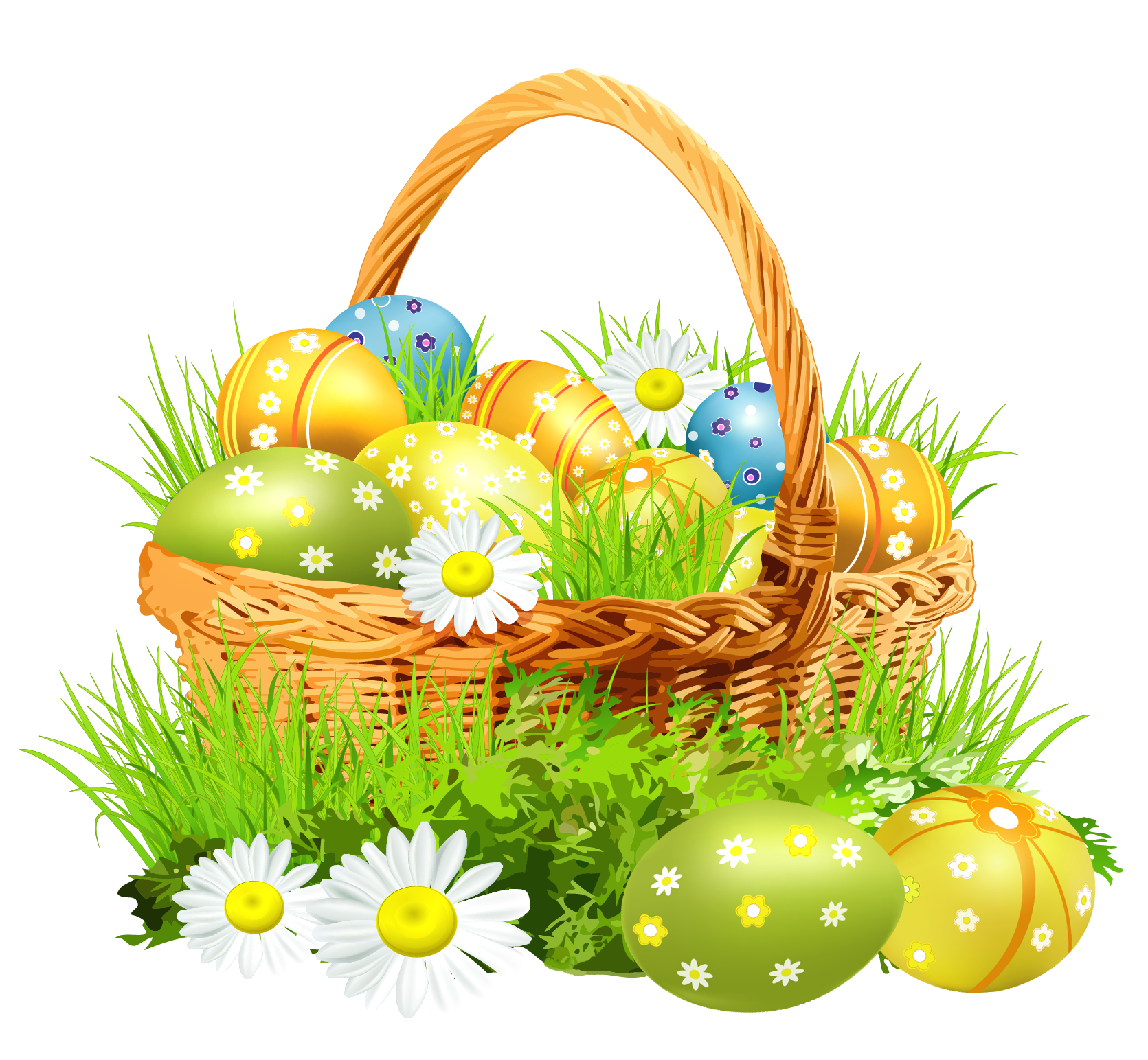 Easter Basket Bunny Png Picture PNG Image