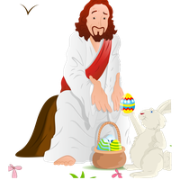 And Of Eggs Illustration Jesus Resurrection Easter PNG Image