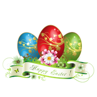 Postcard Eggs Greeting Decoration Easter Bunny Card PNG Image